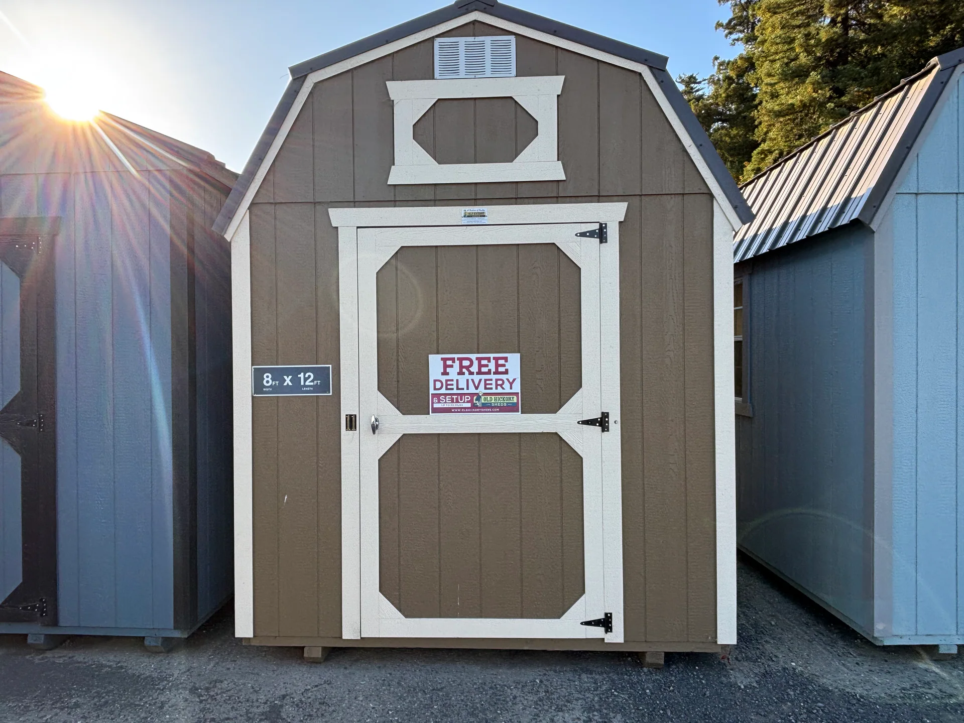 8 × 12 Lofted Barn at Rio Dell