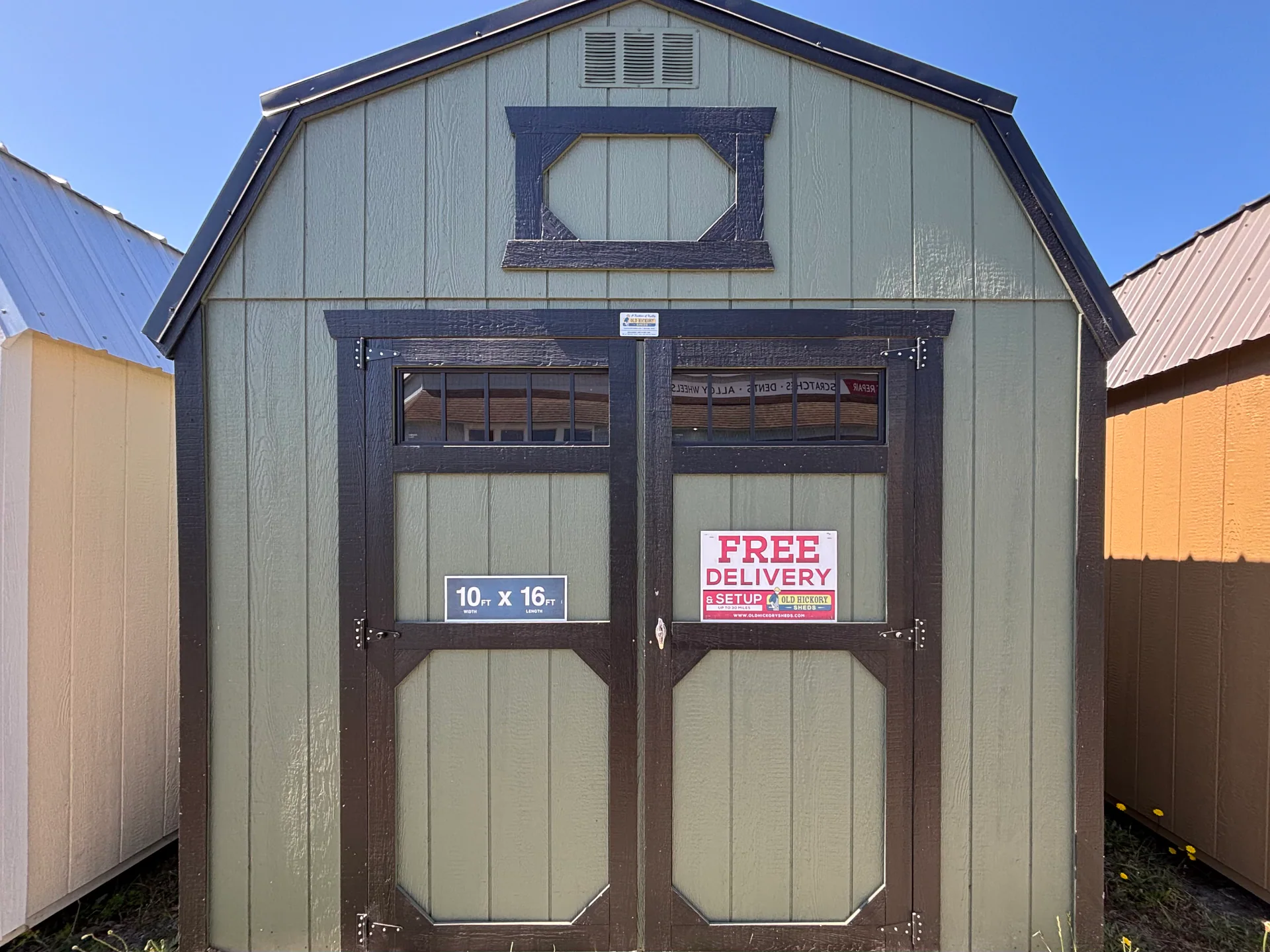 10 × 16 Lofted Barn at Eureka