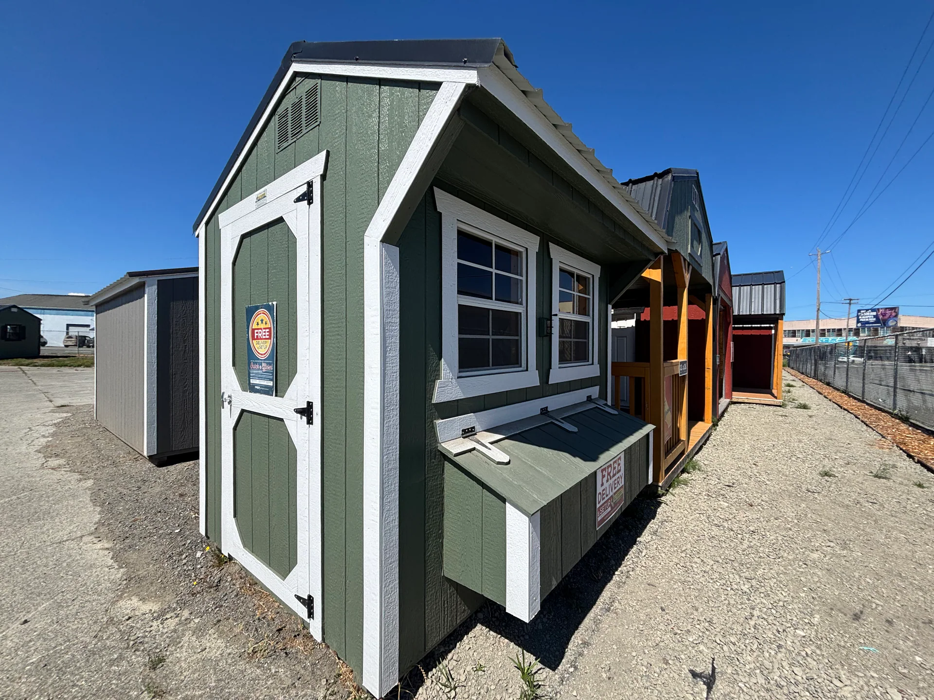 6 × 8 Chicken Coop at Shoreline Structures LLC