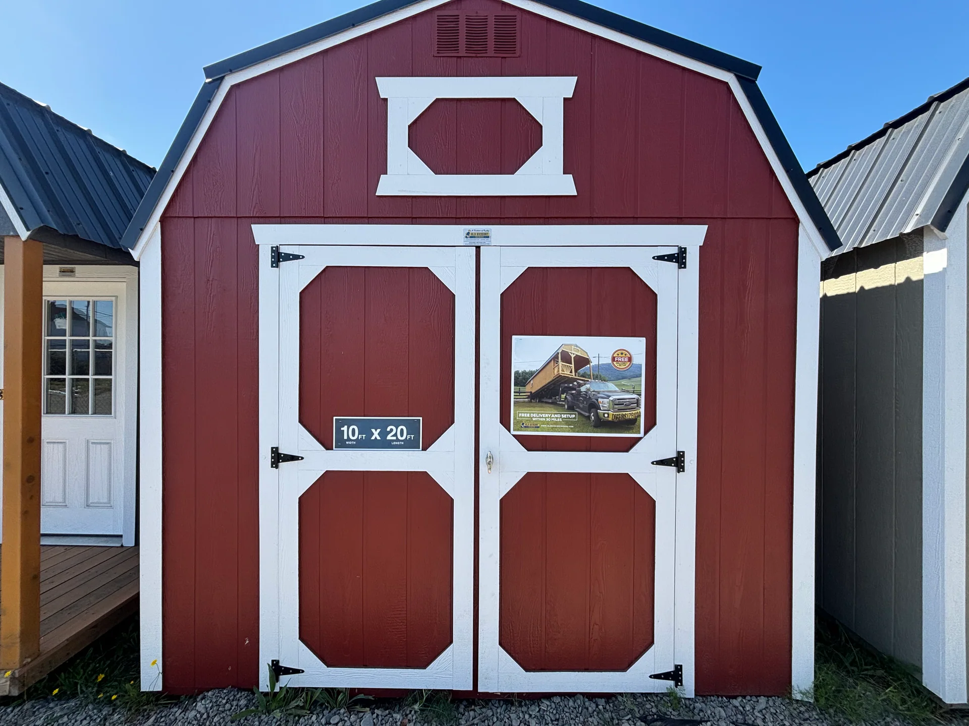 10 × 20 Lofted Barn at Eureka