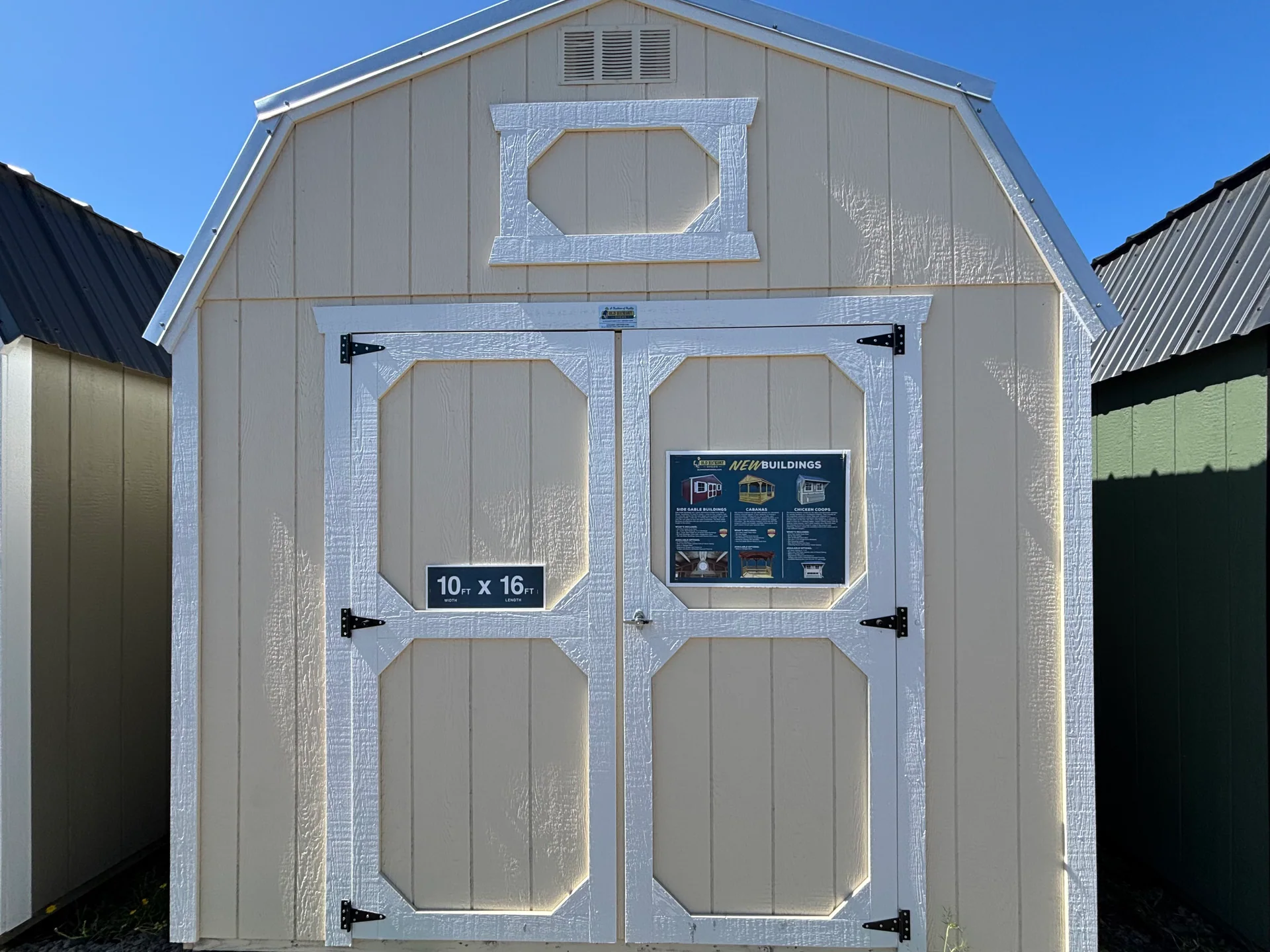 10 × 16 Lofted Barn at Eureka